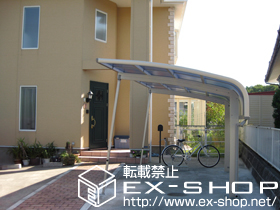 のカーポート プレシオスポートアルファ 積雪〜20cm対応＋着脱式サポート柱　2本入り 施工例