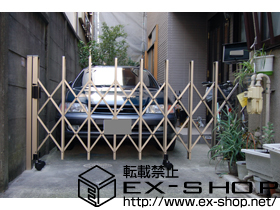 のカーゲート トリップゲート PA型 ノンレール 片開き 施工例