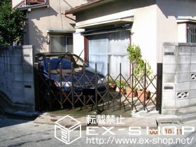 のカーゲート トリップゲート PA型 ノンレール 片開き 施工例