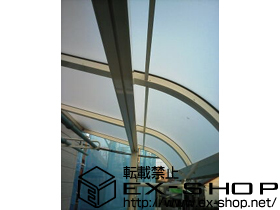 のバルコニー・ベランダ屋根 ライザーテラスII R型 屋根タイプ 単体 積雪〜20cm対応 施工例