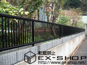 のフェンス・柵 プリレオR2型フェンス　フリーポールタイプ 施工例