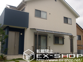 のテラス屋根 ライザーテラスII  R型 テラスタイプ 単体 積雪〜20cm対応 施工例