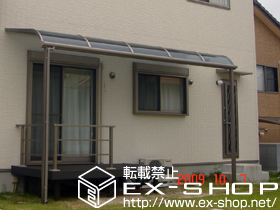 のウッドデッキ リコステージII  単体＋モダンデッキフェンス 施工例