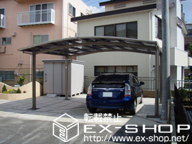 のカーポート カーブポートシグマIII   ワイド 積雪〜20cm対応 施工例
