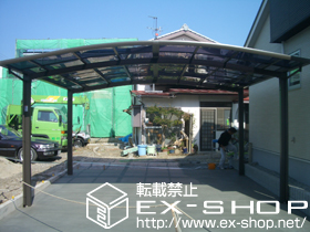 のカーポート カーブポートシグマ? ワイドタイプ 積雪〜20cm対応 施工例