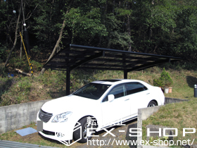 のカーポート カーブポートシグマ? 積雪〜20cm対応 施工例