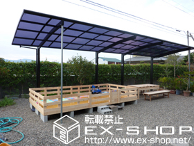 のカーポート カーブポートシグマIII  縦連棟 積雪〜20cm対応 施工例