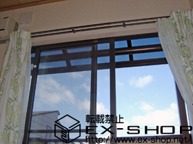 のバルコニー・ベランダ屋根 ヴェクターテラス R型 屋根タイプ 単体 積雪〜20cm対応＋吊り下げ物干し　標準　2本入 施工例