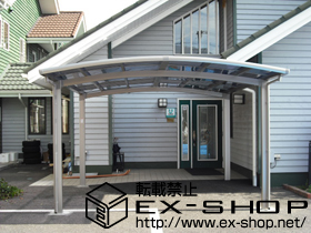 のカーポート カーブポートシグマIII   ワイド 積雪〜30ｃｍ対応 施工例