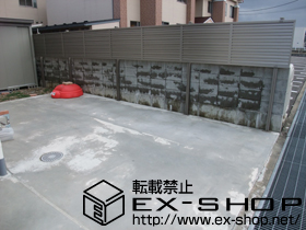 のフェンス・柵 プリレオR9型フェンス アルミ多段柱施工 施工例