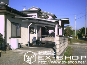 のカーポート プレシオスポート 積雪〜20ｃｍ対応＋着脱式サポート　標準　2本入 施工例