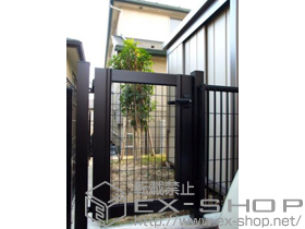 の門扉 エクスライン門扉16型 片開き 施工例