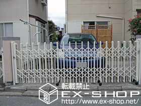 のカーゲート レイオス3型 ノンレール 片開き 施工例