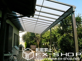 のテラス屋根 ライザーテラスII  F型 テラスタイプ 連棟 積雪〜20cm対応 施工例