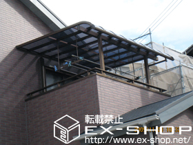 のバルコニー・ベランダ屋根 パワーアルファ RB型 屋根タイプ 単体 積雪〜30cm対応 施工例