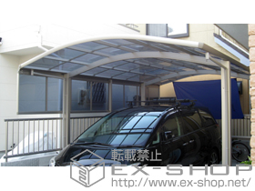 のカーポート レイナツインポート 積雪〜20cm対応＋サイドパネル（ハイルーフ用） 施工例