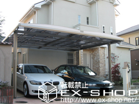 のカーポート キューブポートプラス ワイド 積雪〜20cm対応 施工例