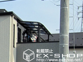 のバルコニー・ベランダ屋根 プレシオステラス R型 屋根タイプ 積雪〜20cm対応 施工例