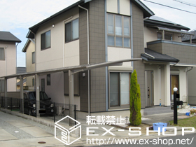 のカーポート カーブポートシグマIII  縦連棟 積雪〜20cm対応 施工例