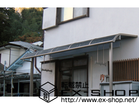 のテラス屋根 ライザーテラスII R型 単体 テラスタイプ 積雪〜20cm対応 施工例