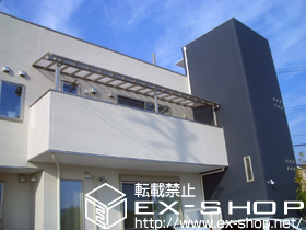 のバルコニー・ベランダ屋根 ヴェクターテラス R型 屋根タイプ 連棟　1500タイプ　張り出しあり 積雪〜50cm 施工例