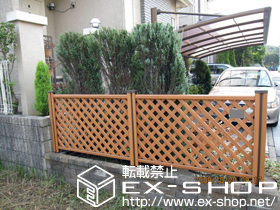 のフェンス・柵 ステイウッドフェンスM2型 施工例