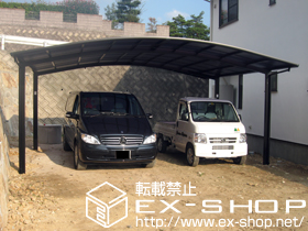 のカーポート カーブポートシグマIII ワイド 積雪〜20cm対応 施工例