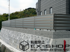 のフェンス・柵 ライフモダンフェンスMF-Y3型　フリーポールタイプ 施工例