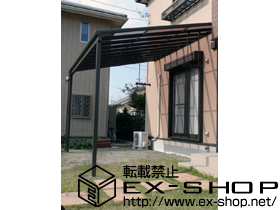 のテラス屋根 パワーアルファ F型 テラスタイプ 単体 積雪〜30cm対応 施工例