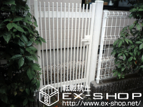 の門扉 ハイ千峰 片開き 柱使用タイプ 施工例