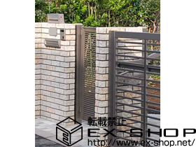 の門扉 ライフモダン門扉 SS-M1型　親子開き柱使用 施工例