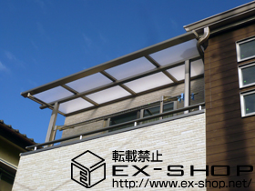 のバルコニー・ベランダ屋根 ライザーテラスII F型 屋根タイプ 単体 積雪〜20cm対応 施工例