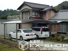 のカーポート カーブポートシグマIII ワイド 積雪〜20cm対応 施工例