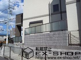 のフェンス・柵 シャレオRP型フェンス フリーポールタイプ 施工例