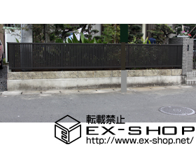 のフェンス・柵 シャレオR4型フェンス　フリーポールタイプ 施工例