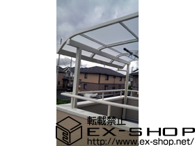 のバルコニー・ベランダ屋根 ライザーテラスII R型 単体 屋根タイプ 積雪〜20cm対応 施工例