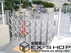 のカーゲート レイオス1型 ノンレール 片開き 施工例