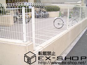 のフェンス・柵 イーネットフェンス1型［自由柱］ 施工例