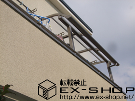 のテラス屋根 ライザーテラスII R型 屋根タイプ 単体 積雪〜20cm対応 施工例