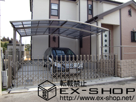 のカーポート カーブポートシグマIII ワイド 積雪〜30ｃｍ対応 施工例