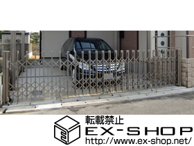 のカーゲート アルシャインPG型R Aタイプ ノンレール 片開き 施工例