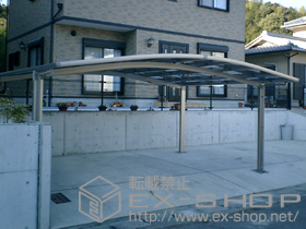 のカーポート カーブポートシグマIII   ワイド 積雪〜30cm対応 施工例