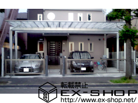 のカーポート Mシェード 特殊加工 施工例