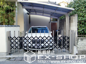 のカーゲート エアリーナB型　ノンレール片開き 施工例