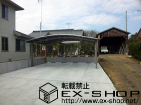 のカーポート カーブポートシグマ? ワイドタイプ 積雪〜20cm対応 施工例