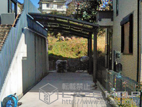 のカーポート カーブポートシグマIII  延長 積雪〜30cm対応 施工例