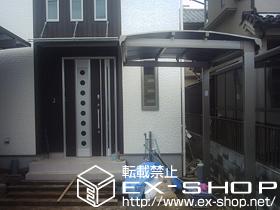 のカーポート レガーナポートシグマ? 雨樋あり 縦連棟 積雪〜20cm対応 施工例