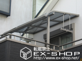 のバルコニー・ベランダ屋根 ライザーテラスII R型 屋根タイプ 単体 積雪〜20cm対応 施工例