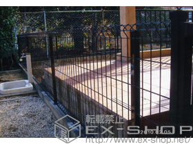 のフェンス・柵 FCS-61型フェンス［自由柱］ 施工例