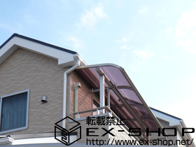 のバルコニー・ベランダ屋根 ヴェクターテラス R型 屋根タイプ 単体 積雪〜20cm対応 施工例